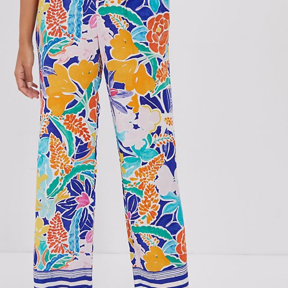 NWT Anthropologie Sisters Gulassa Floral Pajama Pants pjs New Lightweight - Picture 4 of 10